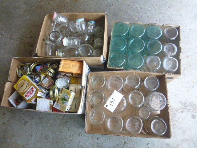 lot 137 image: Mason Jars
