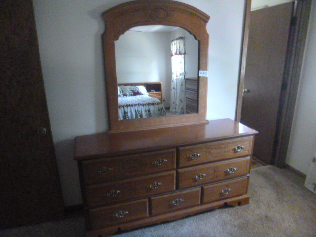 lot 303 image: Dresser with Mirror