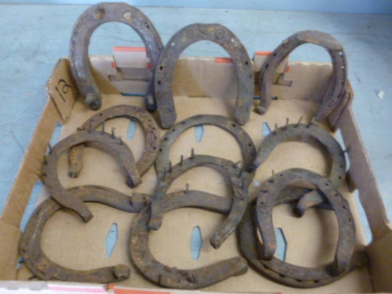 lot 152 image: Antique Horseshoes