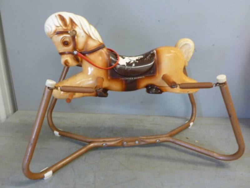 lot 215 image: Vintage Spring Horse