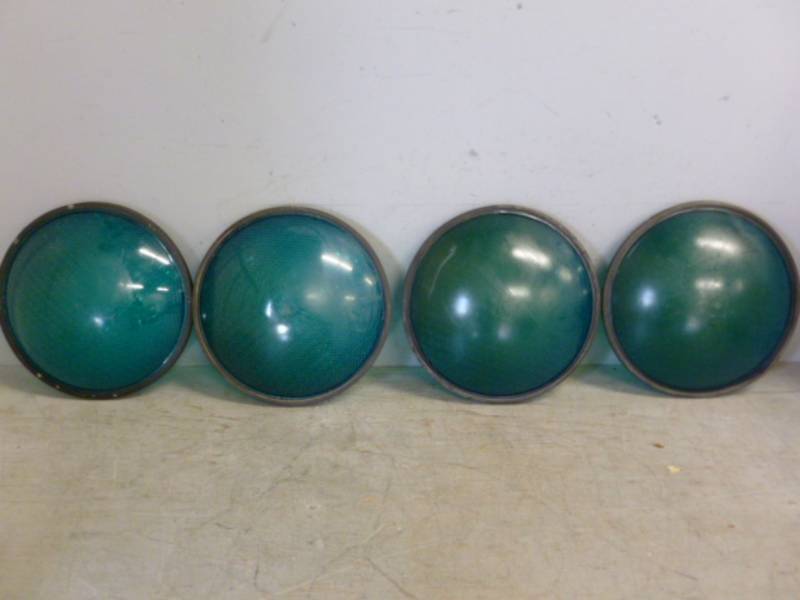 lot 221 image: Vintage Stop Light Lens Covers