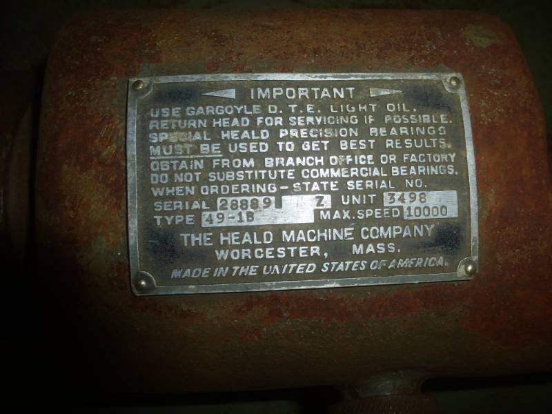 lot 59 image: Heald Machine Power Head