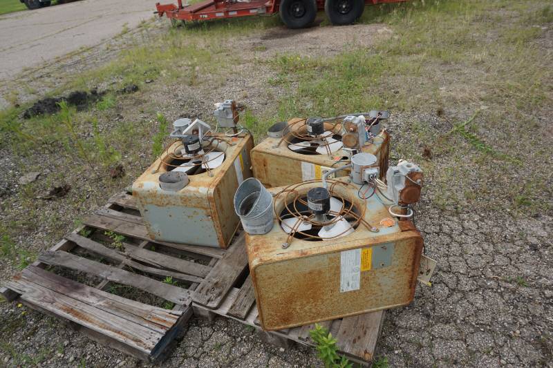 lot 22 image: Set of - 3 Modine Model PA50SB Natural Gas Commercial Shop Heaters