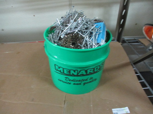 lot 37 image: Pail of Nails