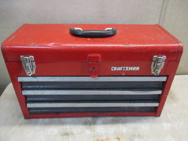 lot 114 image: Toolbox and tools