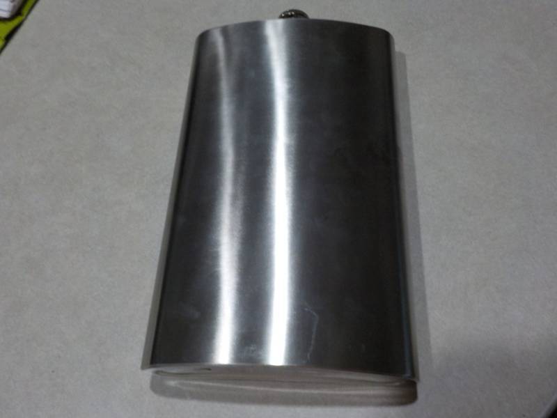 lot 4 image: Large Stainless Steel Flask 12 x 7...