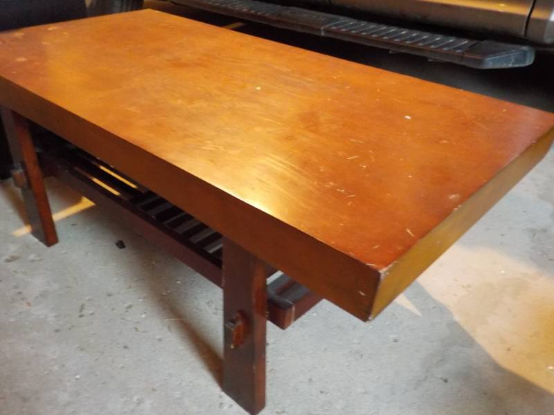 lot 5 image: Coffee Table with Shelf 47 x 24 x 1...