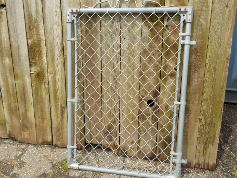 lot 42 image: Galvanized Gate 32 x 42...