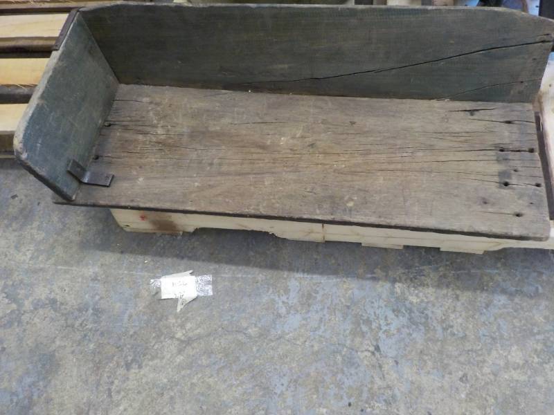 lot 60 image: Turn of the Century Wood Buggy Seat...