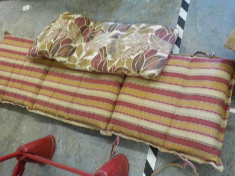 lot 85 image: 2 Outdoor reversible Cushions for C...