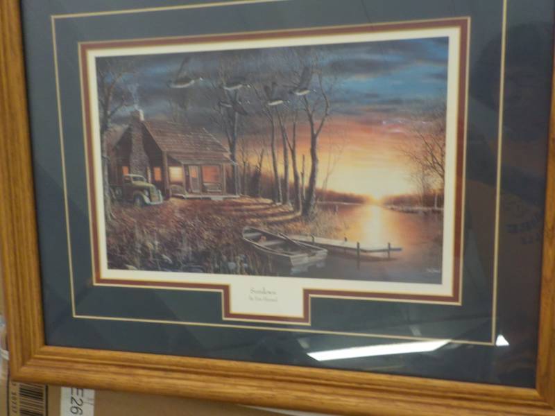 lot 52 image: SunDown by Jim Hansel 21 x 17...