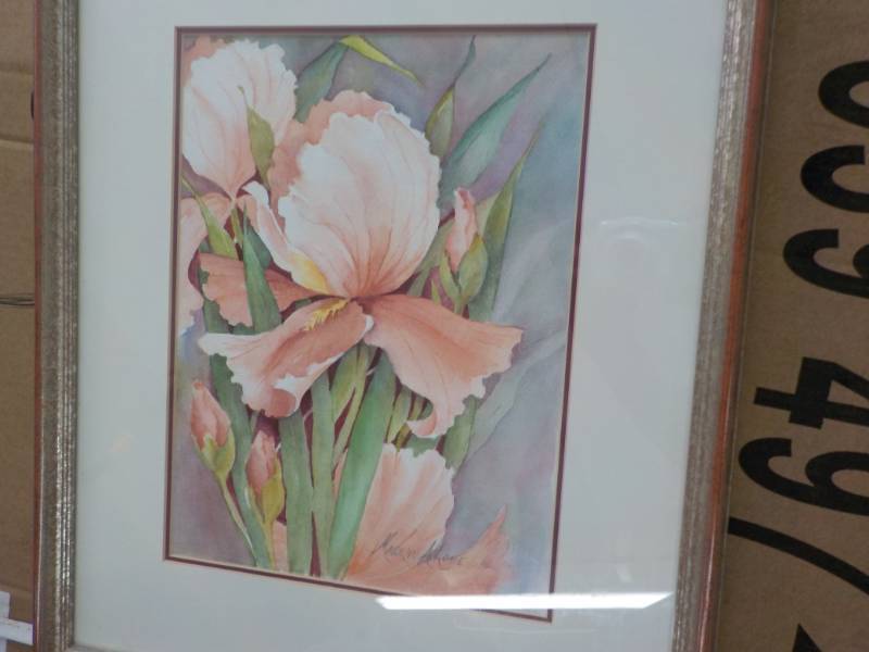 lot 53 image: Marilyn A. Lone Watercolor...