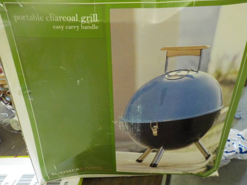 lot 172 image: New Portable Charcoal Grill...
