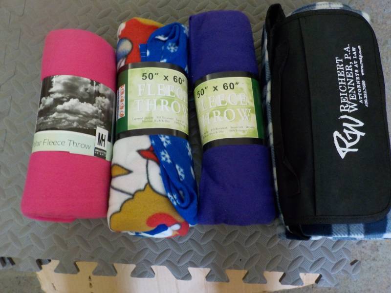 lot 228 image: 4 Fleece Throws...