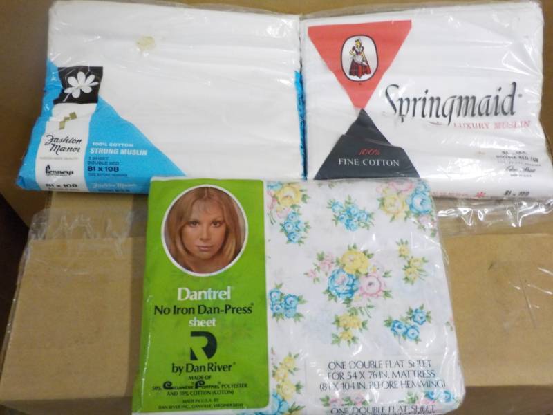 lot 261 image: 3 New Double Size Sheets...