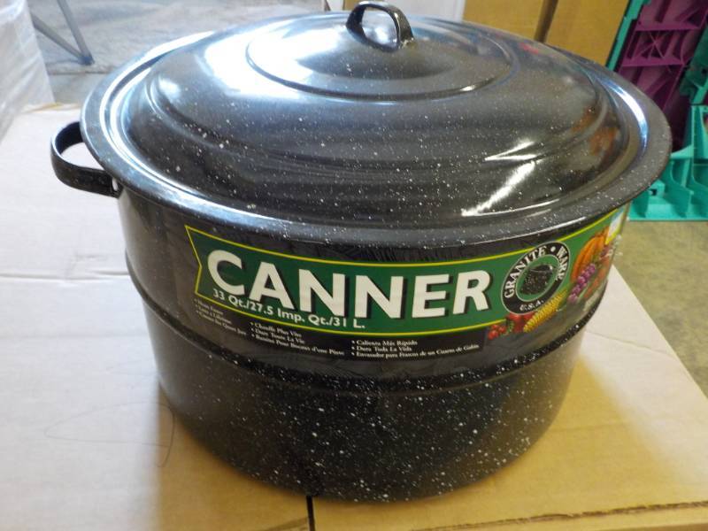 lot 279 image: Large New Enamel Canner...