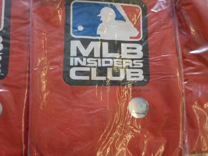 lot 293 image: 3 New MLB Insiders Club Ponchos...
