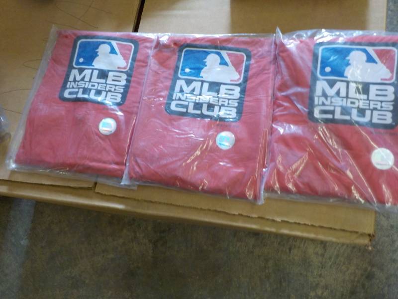 lot 294 image: 3 New MLB Insiders Club Ponchos...