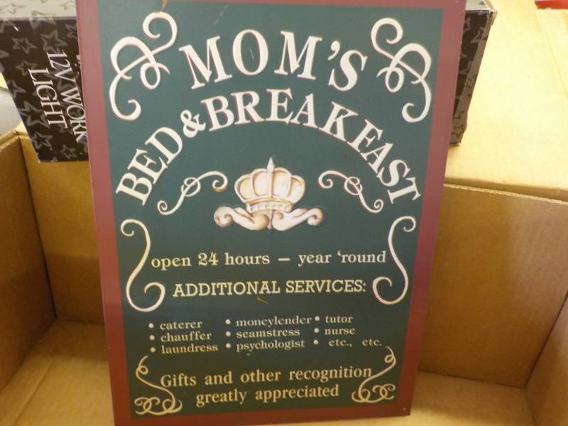 lot 303 image: 12 x 17 Moms Metal Sign...