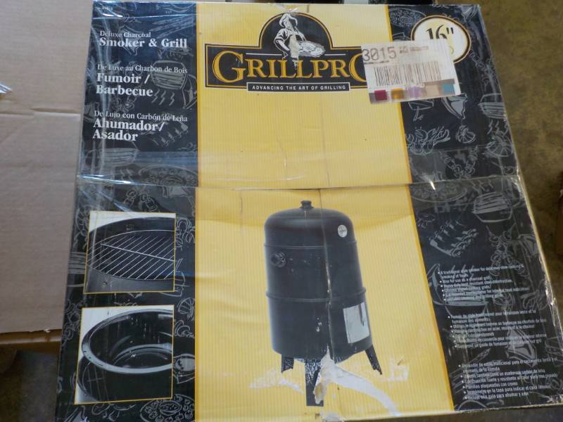 lot 310 image: New Grill Pro Smoker and Grill...