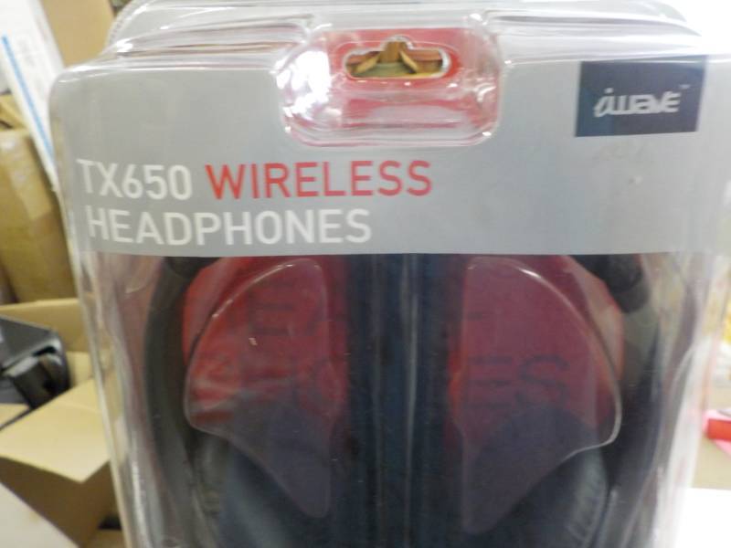 lot 319 image: Iwave new TX650 Wireless Headphones...