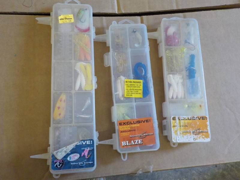 lot 330 image: 3 Containers of Fishing Supplies...