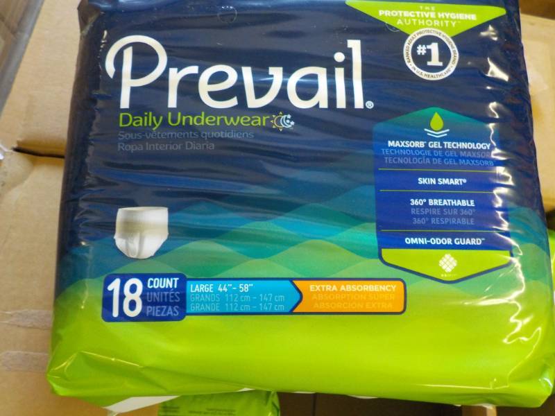 lot 335 image: Case of 4 - 18 Packs Prevail Daily ...