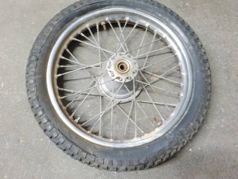 lot 391 image: Vintage Car Wheel 24 diameter...