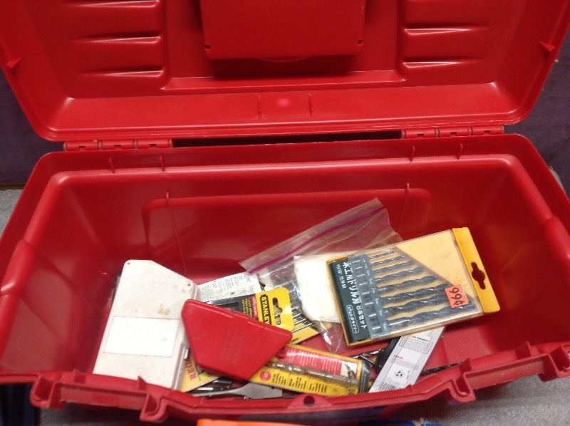 Tool Box Full of Drill Bits