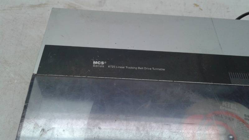 lot 85 image: MCS Liner Turntable, Used, Untested