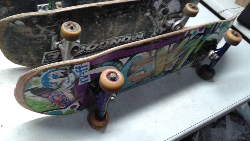 lot 87 image: Lot Of Four Skateboards, Used, Show Wear