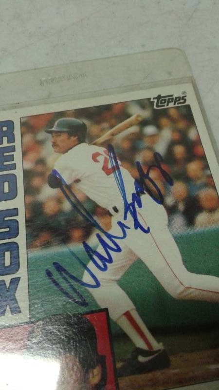 lot 106 image: Autographed Signed 1984 Wade Boggs Topps Baseball Card