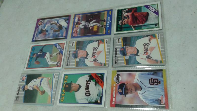 lot 113 image: Page Of Vintage Baseball Cards, Nolan Ryan, Others