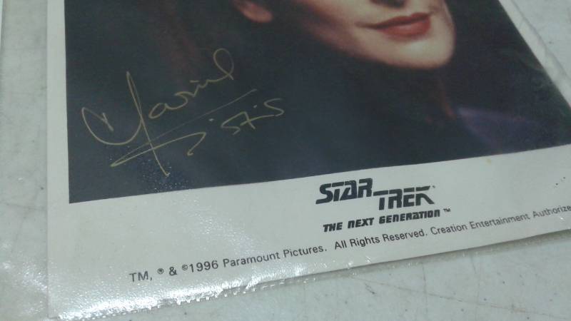 lot 120 image: Star Trek Marina Sirtis Deanna Troi Signed Autographed Picture