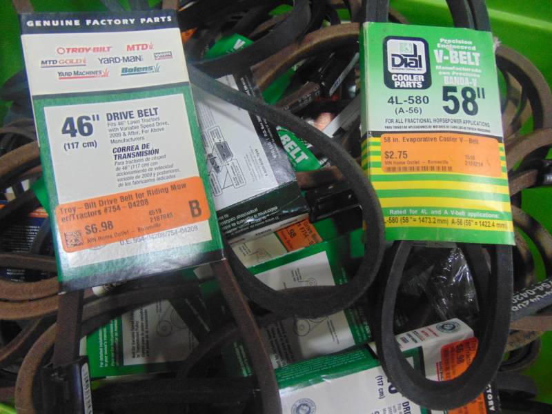 lot 210 image: Drive Deck Belts 38 - 60