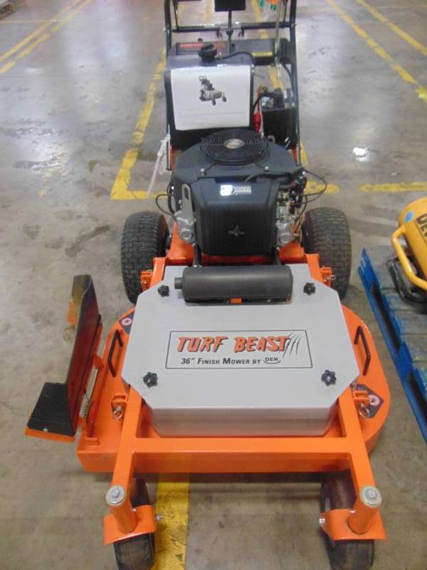 lot 303 image: Beast 36 in. 22-HP Subaru EH65V Duty Dual Hydro Finish Cut Turf Commercial Walk Behind Mower with Floating Deck 36FBM15