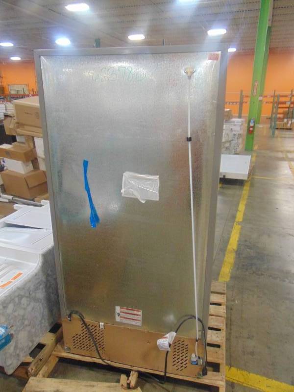 lot 304 image: Whirlpool 20.5-cu ft Top-Freezer Refrigerator (Monochromatic Stainless Steel) WRT311FZDM