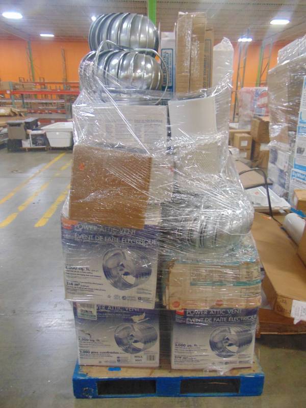 lot 306 image: WHOLESALE MIXED PALLET OF RETURNS - ALL POWER ATTIC VENTS