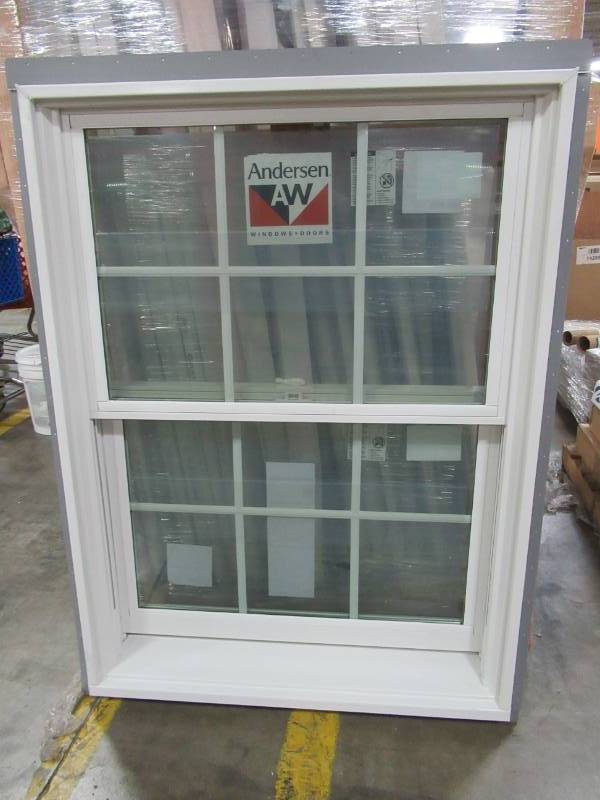 lot 38 image: Andersen Custom ODL Venting Low-E Door Glass - 12 Light Internal Grille, Double Hung Window - No Tilt