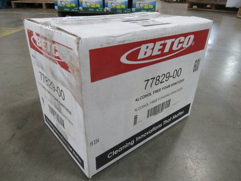 lot 58 image: Betco RLB0771, Clario Alcohol Free Foaming Instant Hand Sanitizer  (6,1L BagsCase) - 1 Case