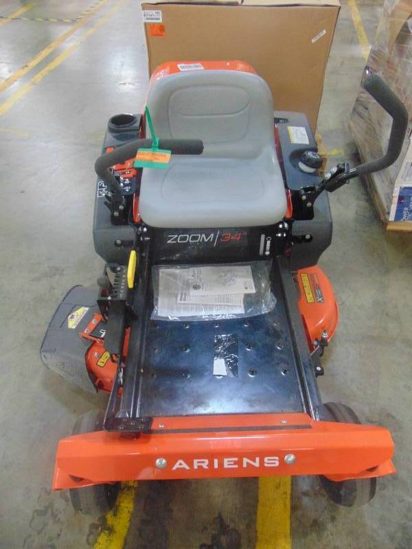 lot 362 image: Ariens Zoom 34 in. 19 HP Kohler V Twin Gas Hydrostatic Zero-Turn Riding Mower 915211
