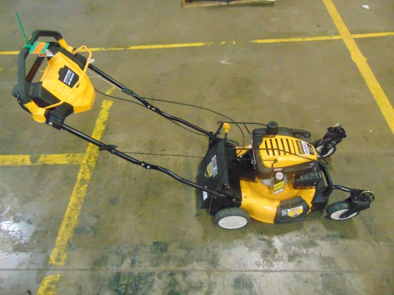lot 364 image: Cub Cadet 21 in. 159 cc Gas 3-in-1 Rear-Wheel Drive Walk Behind Self Propelled Lawn Mower with Caster Wheels SC500Z