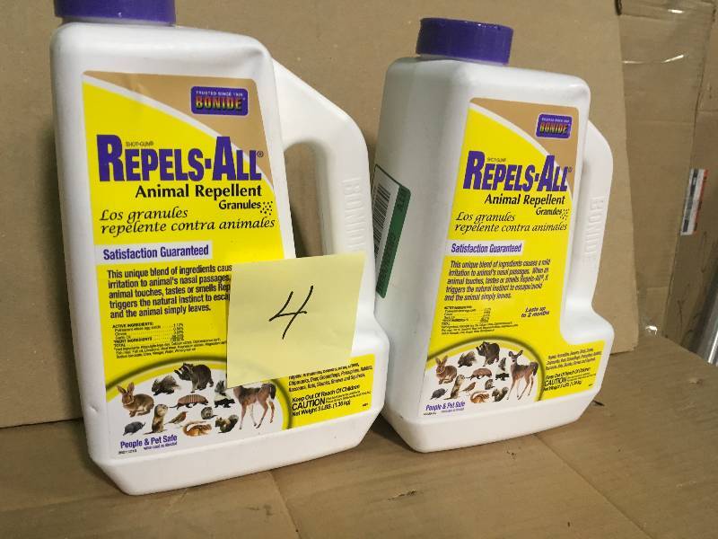 Bonide BONIDE 3 lbs Repels-All� Animal Repellent Granules not used set of 2