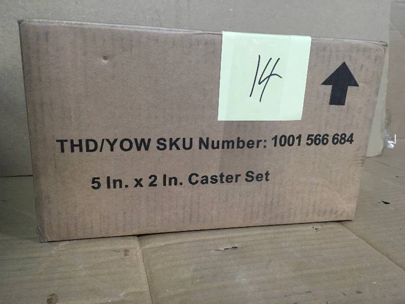 Husky 5 in. Black PP Caster Kit not used