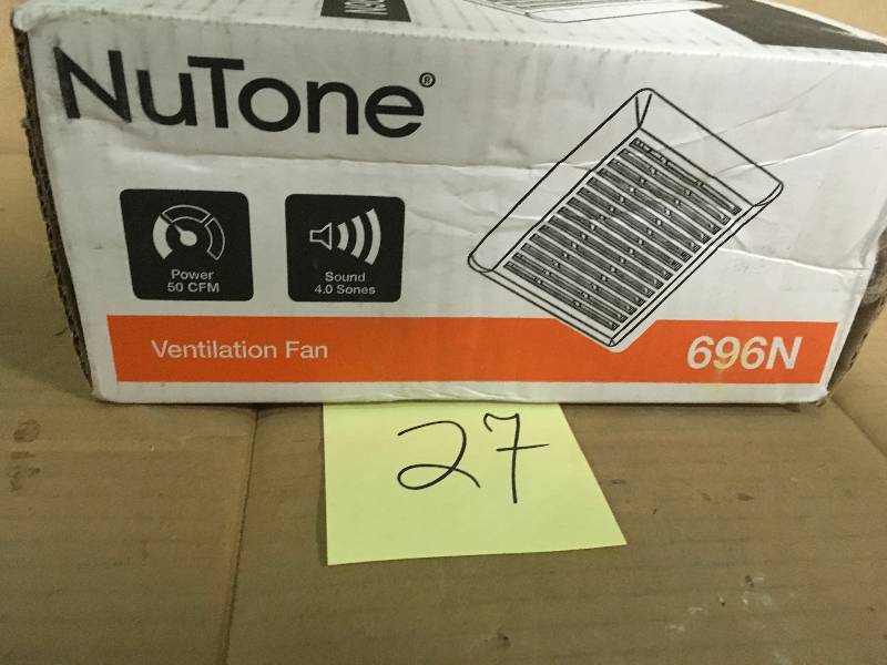 NuTone 50 CFM WallCeiling Mount Bathroom Exhaust Fan in good condition