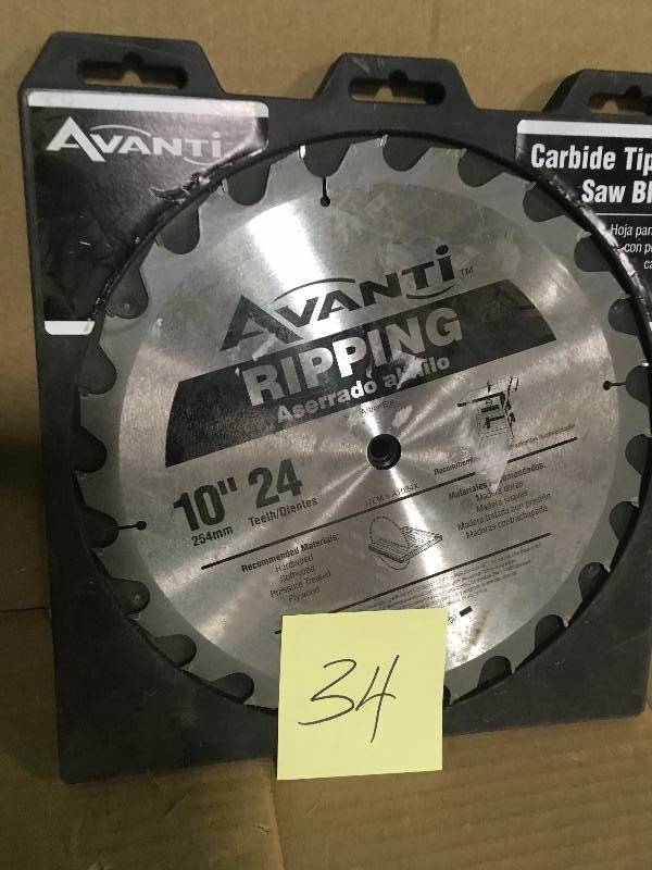 Avanti 10 in. x 24-Teeth Ripping Saw Blade in good condition