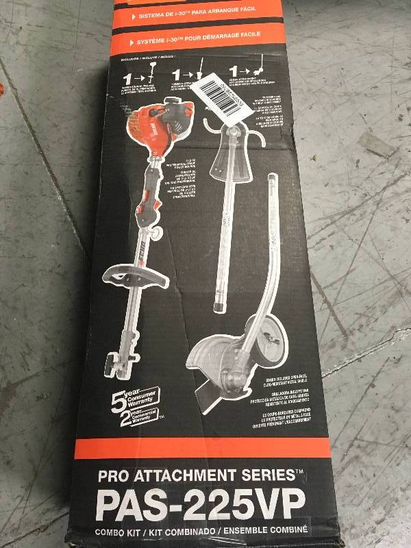 ECHO 21.2 cc Gas 2-Stroke Cycle PAS Straight Shaft Trimmer and Edger Kit in good condition