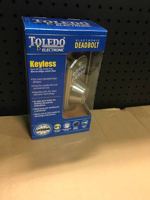 Toledo Fine Locks Electronic Stainless Steel Deadbolt  in good condition