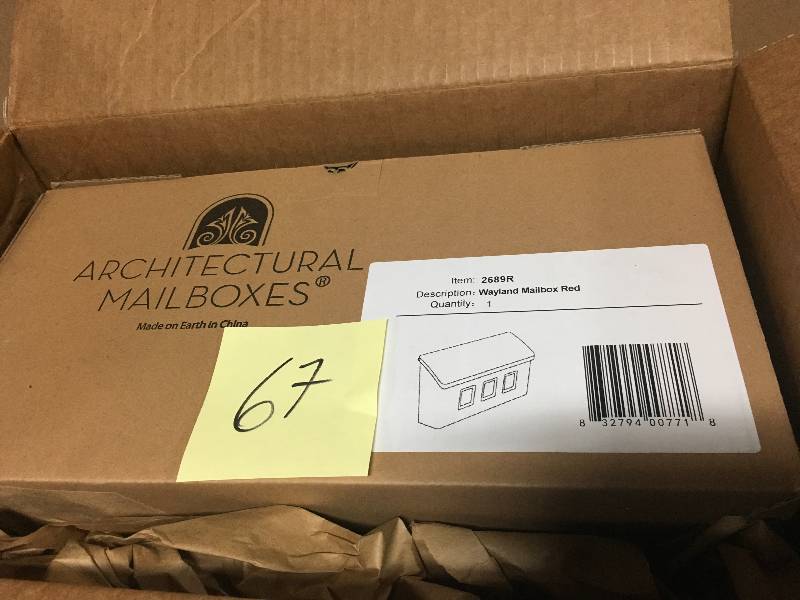 Architectural Mailboxes Wayland Red Wall Mount Mailbox in good condition
