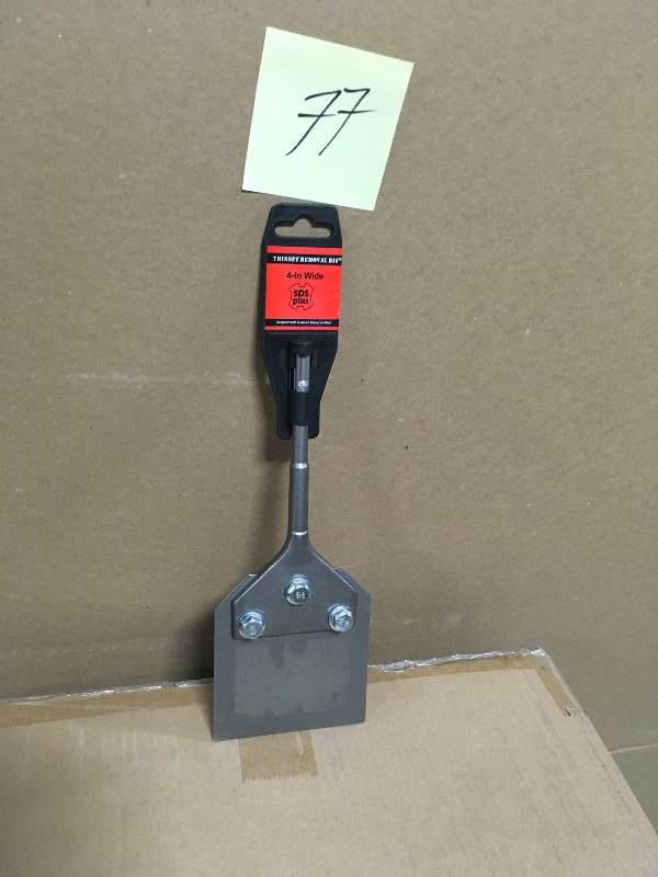 Thinset Removal Bit 4 in. SDS-Plus Floor Scraper Assembly in good condition
